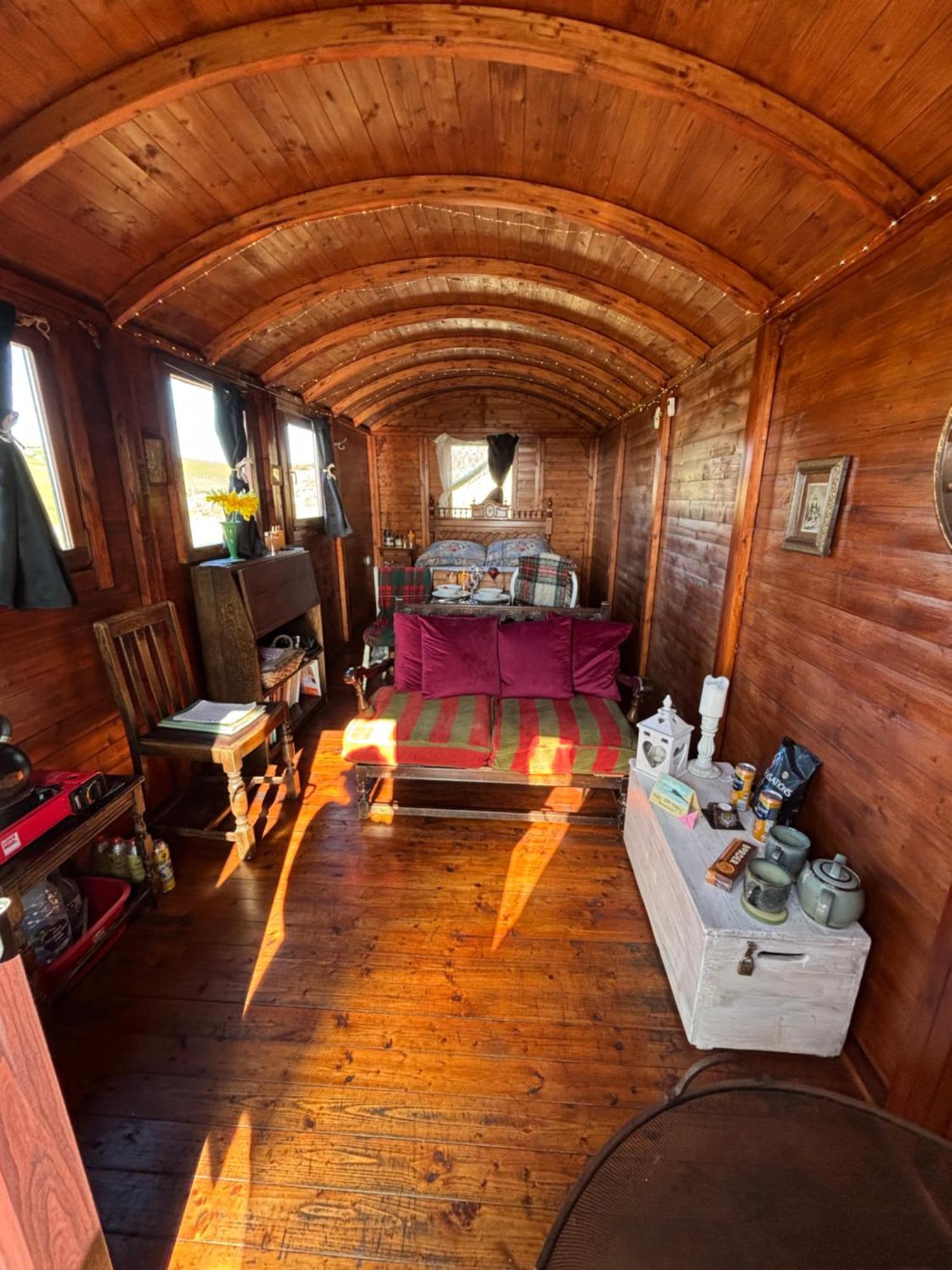 Eco Crofter's Wagon By The Sea - Off Grid Experience - No Electricity - As Seen Soon On Netflix Campsite *